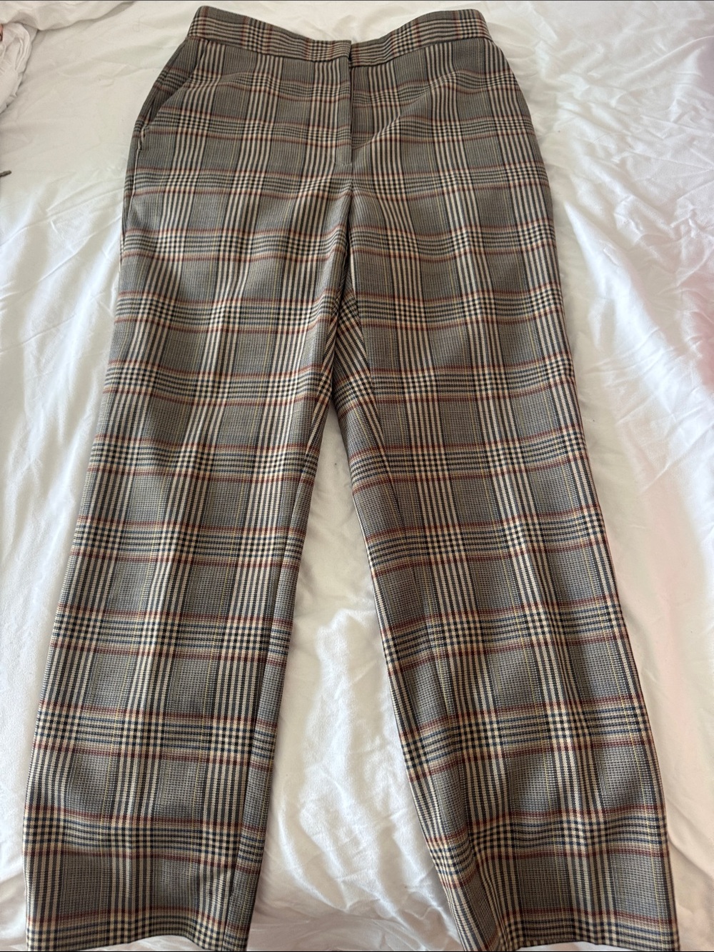 Sandro Plaid Women’s  Dress Pants - Brown and Gray